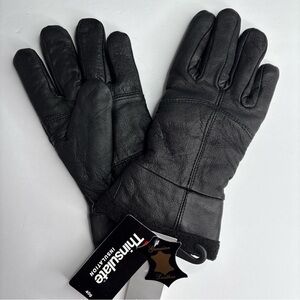 3M thinsulate Isolant gloves Women’s Sz Medium Black Genuine Leather NWT